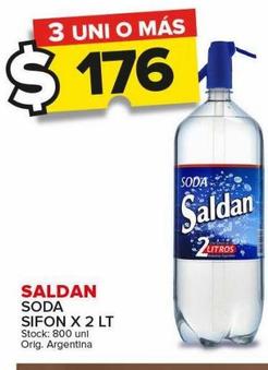 soda sifón SALDAN x 2lt