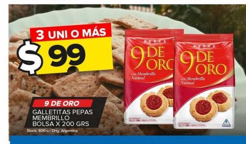 Galletas 9 de oro