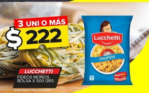 Fideos Moños Lucchetti