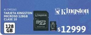 Tarjeta de memoria Kingston 128GB