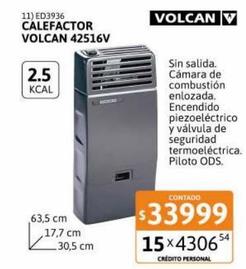 Calefactor Volcan SS 2500 Cal Gas Natural