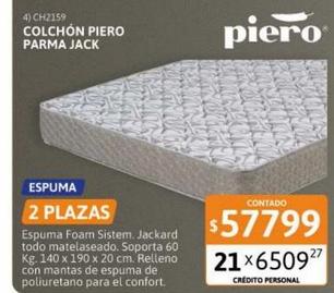 Colchón Piero Parma Jack 2 plazas 140x190 cm