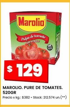 MAROLIO. PURE DE TOMATES. 520GR