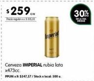 Cerveza Imperial rubia lata 473cc