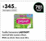 Toallas femeninas Ladysoft 16UN
