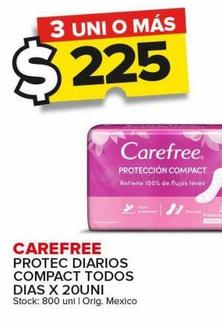 Protectores femeninos Carefree x 20un