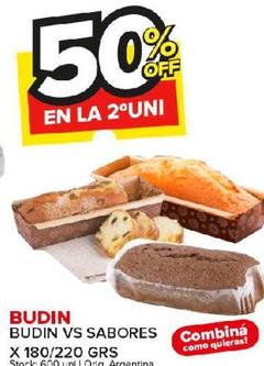 Budín vs sabores x 180/220g