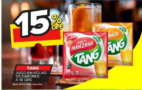 Jugo en polvo Tang x 18g