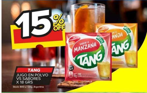 Jugo en polvo Tang x 18g