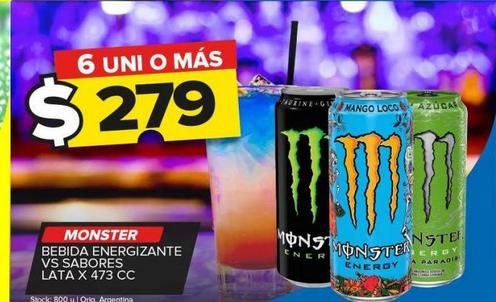 Bebida energética Monster x 473cc