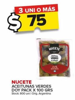 Aceitunas verdes Nucete Doy Pack x 100g