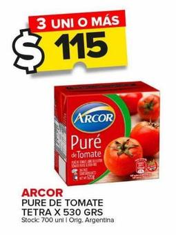 Puré de tomate Arcor x 530g