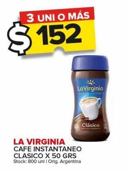 Café instantáneo La Virginia x 50g