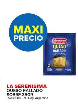 Queso rallado La Serenísima