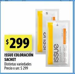 ISSUE COLORACIÓN SACHET Distintas variedades
