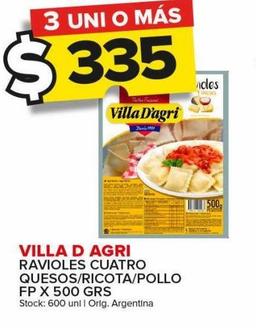 Ravioles cuatro Villa D'agri x 500g