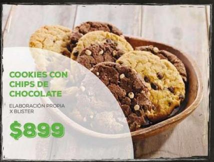 Cookies con chips de Chocolate x Blister