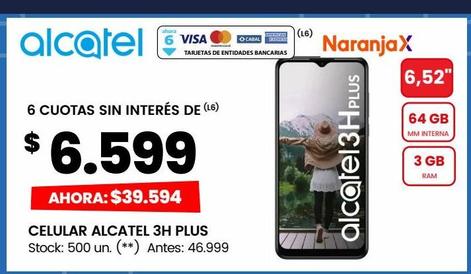 CELULAR ALCATEL 3H PLUS