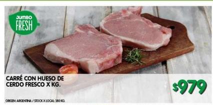 carré con hueso de cerdo fresco x kg