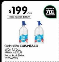 soda sifón Cuisine&co 1750cc