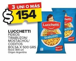Fideos Lucchetti x 500g