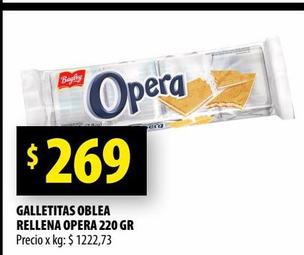 GALLETITAS OBLEA RELLENA OPERA 220 GR