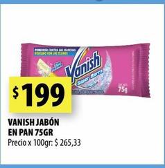 VANISH JABÓN EN PAN 75GR