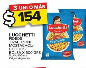 Fideos Lucchetti x 500g