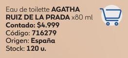 Eau de toilette Agatha Ruiz de la Prada 80ml