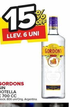 Gin Botella Gordon's