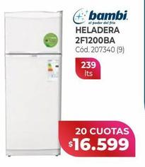 BAMBI HELADERA 2F1200BA