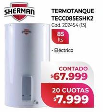 sherman TERMOTANQUE TECC085ESHK2