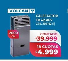 Volcan CALEFACTOR TB 42316V