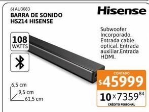 Barra de sonido Hisense
