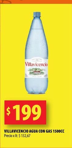 VILLAVICENCIO AGUA CON GAS 1500CC