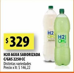 Agua saborizada c/gas H2oh x 2250cc