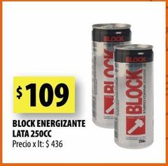 Energizante Block Lata x 250cc