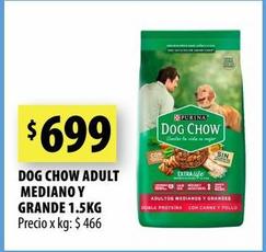 DOG CHOW ADULT  MEDIANO Y GRANDE 1.5KG