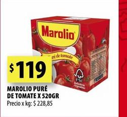 MAROLIO PURÉ DE TOMATE X 520GR