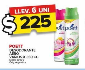desodorante Poett aero varios x 360cc