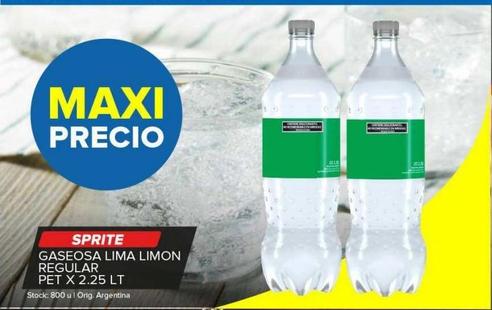 Gaseosas Sprite 2,25lt