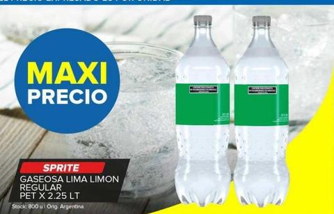 gaseosa lima limón Sprite regular x 2,25lt