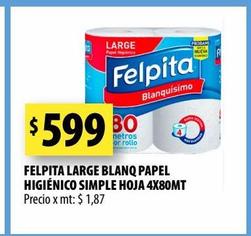 Papel higiénico Felpita