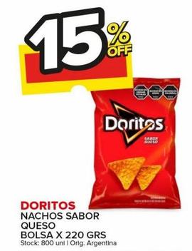 nachos Doritos queso x 220g
