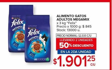 Alimento balanceado para gatos felix 3kg