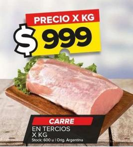 carré en tercios x kg