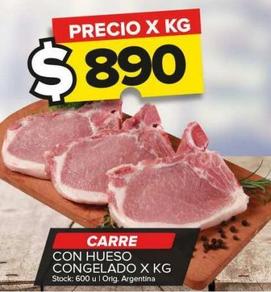 carré c/hueso congelado x kg