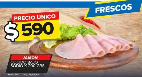 jamón cocido bajo sodio