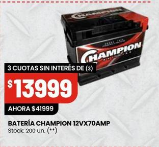 Batería Champion