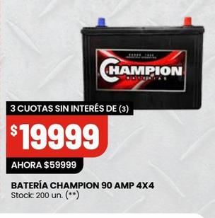 Batería Champion
